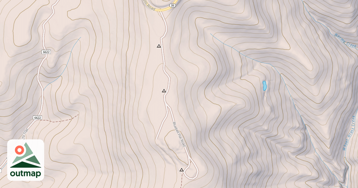 Map of BLUE BELL FLAT