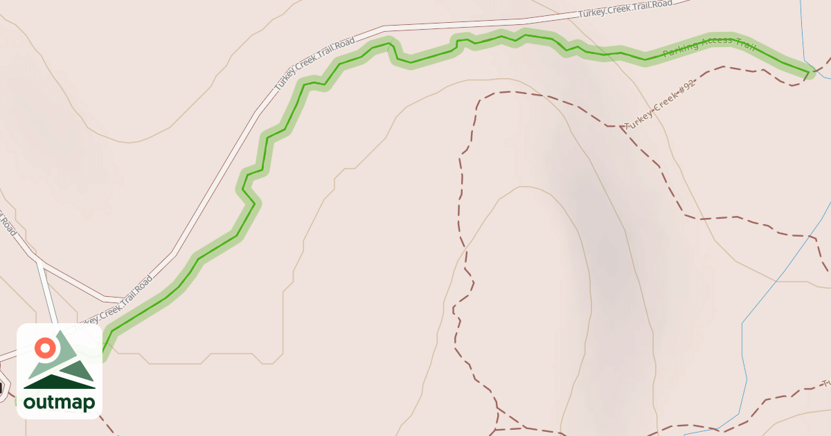 Map of Parking Access Trail