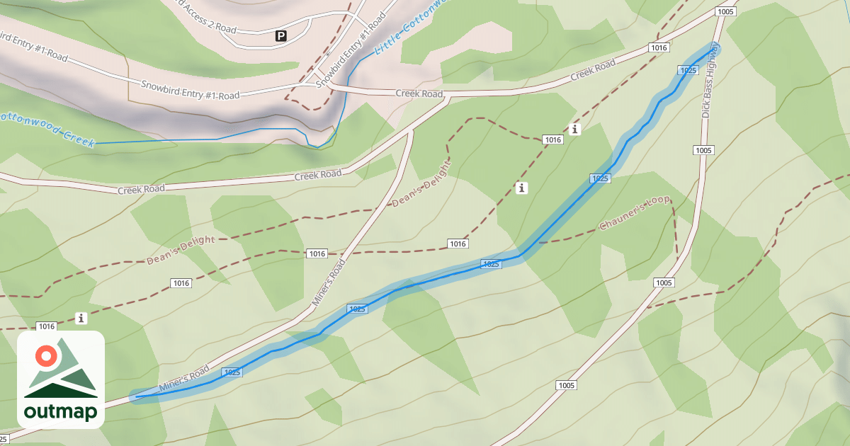 Map of Mid-Way Trail