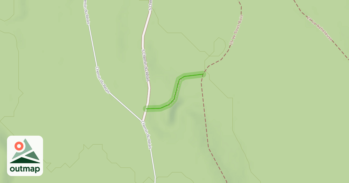 Map of 25 Le Sous-Bois
