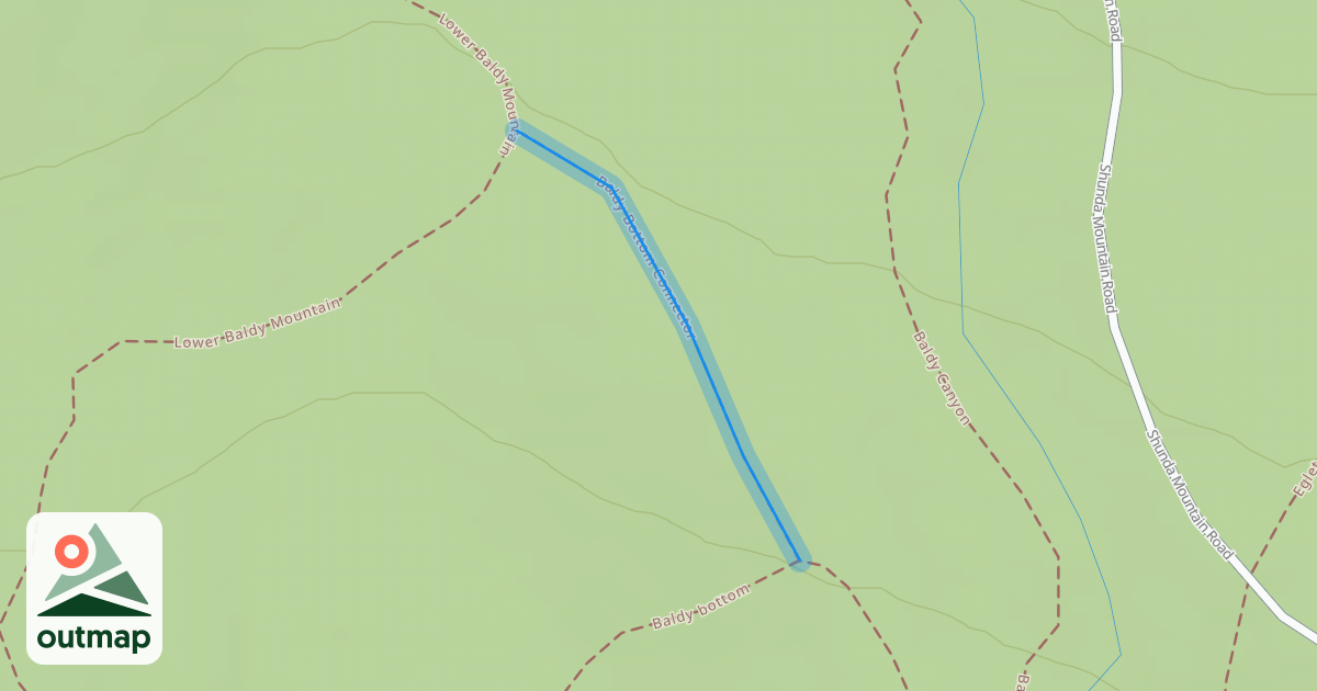 Map of Baldy Bottom Connector