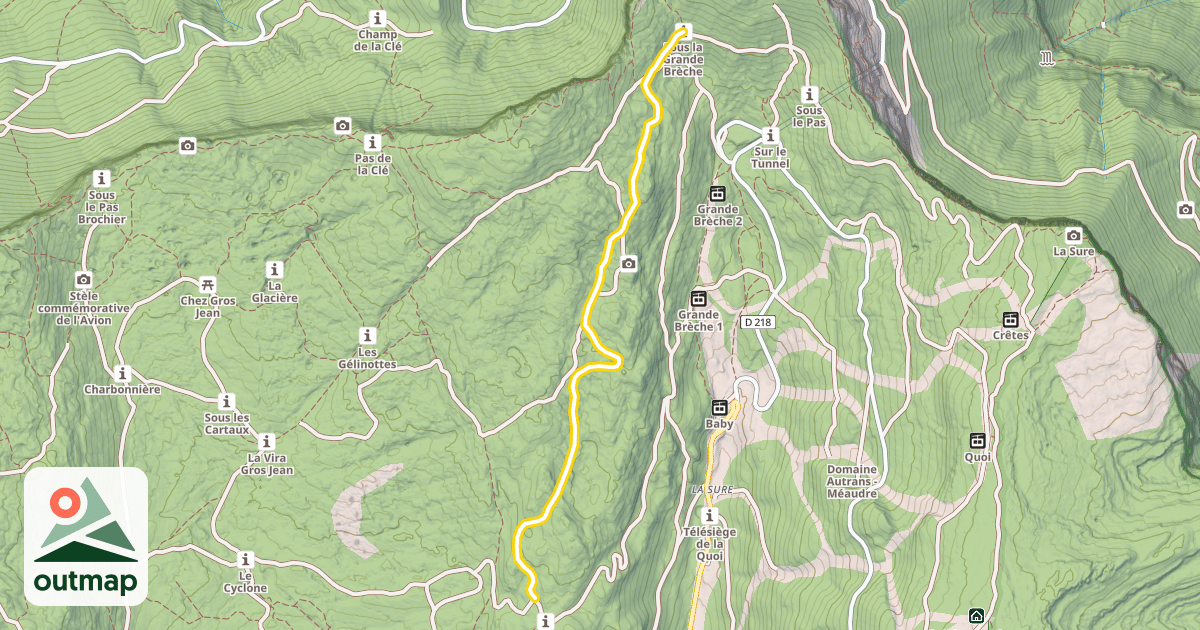 Map of Panoramique - Sous La Grande Brèche