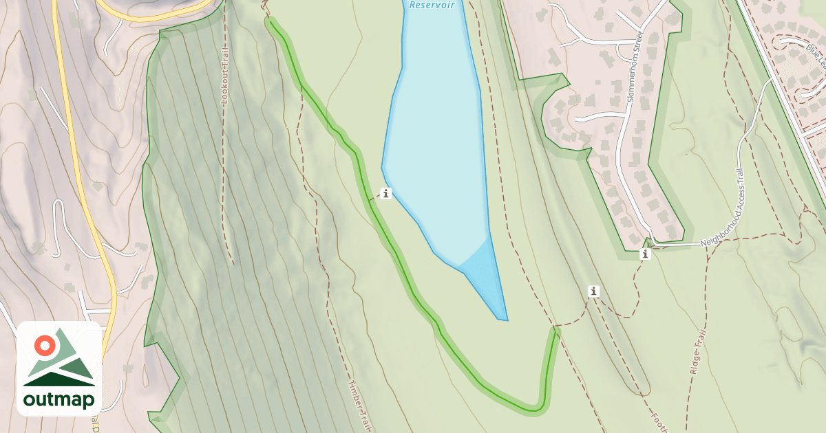 Map of Foothills Trail