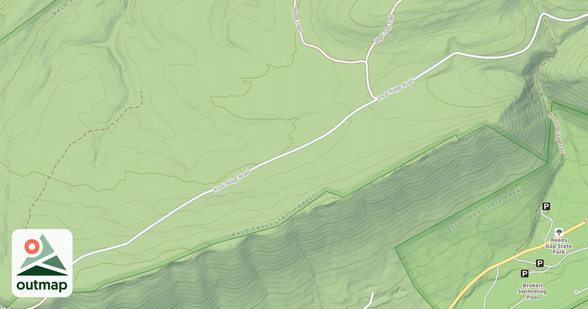 Map of Bald Eagle State Forest Snowmobile Trails