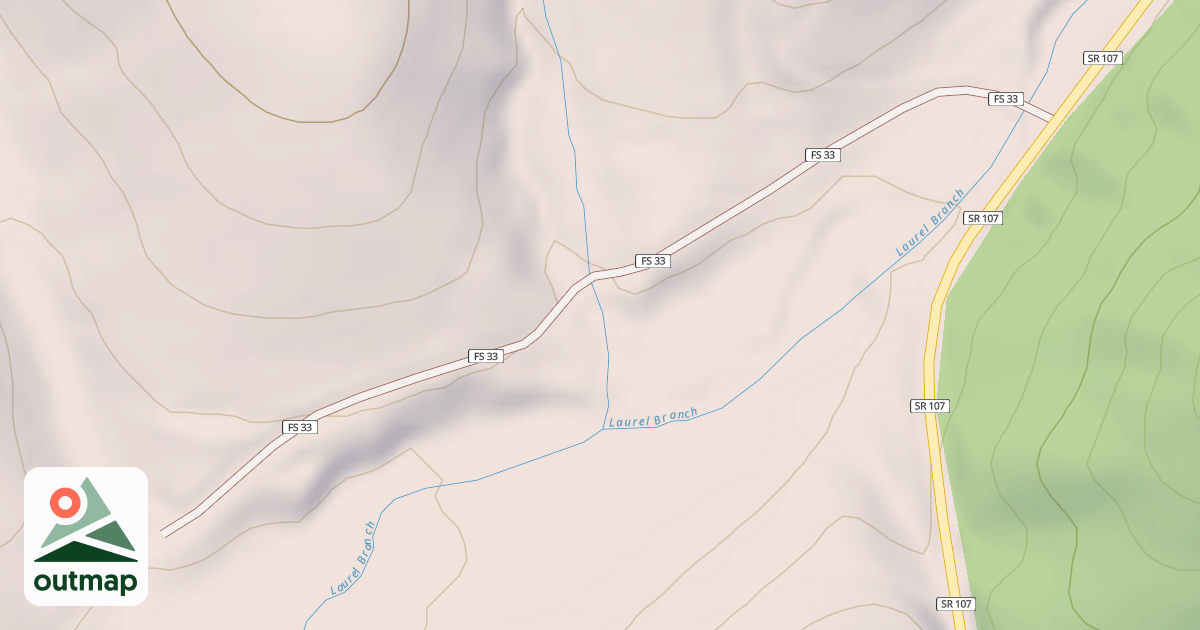 Map of BUBBLING SPRINGS