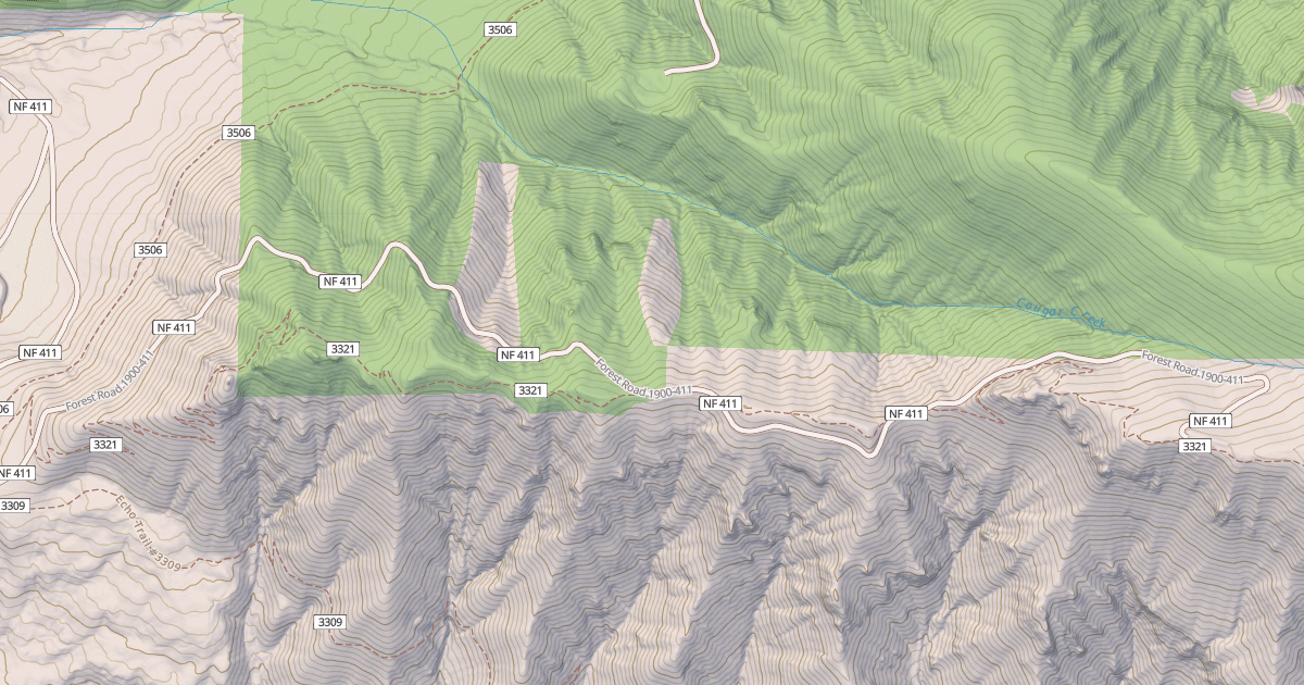 Map preview of COUGAR CR.