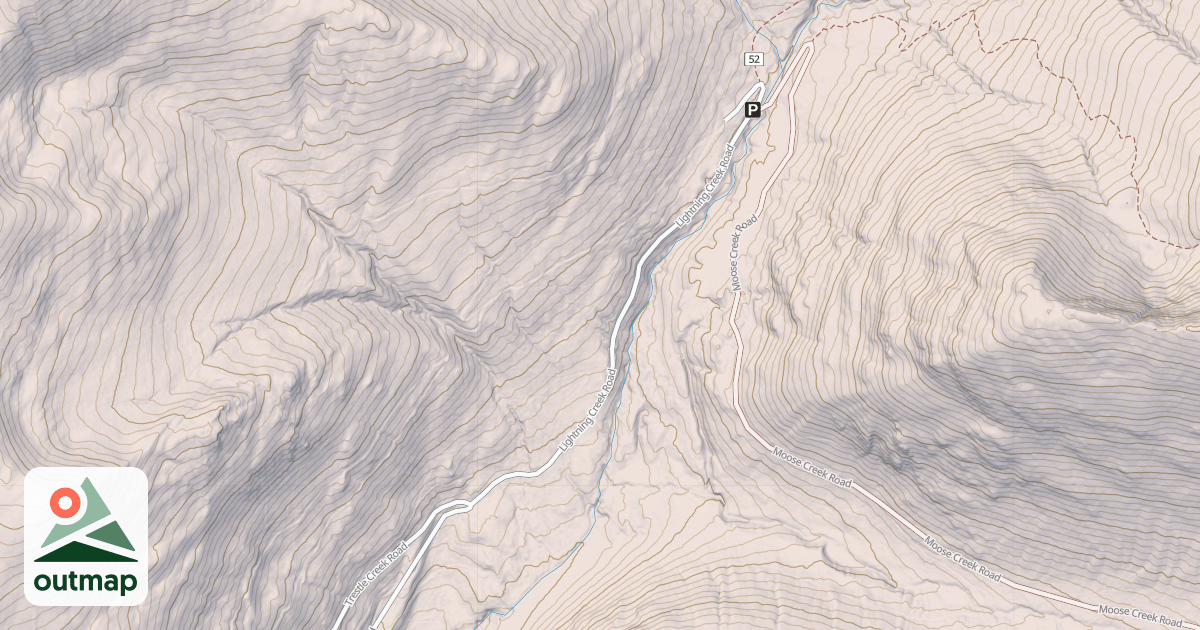 Map of LIGHTNING CREEK