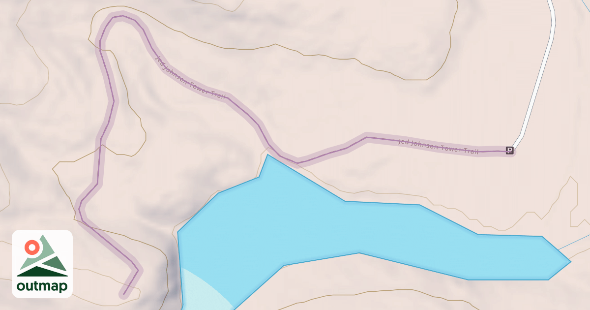 Map of Jed Johnson Tower Trail