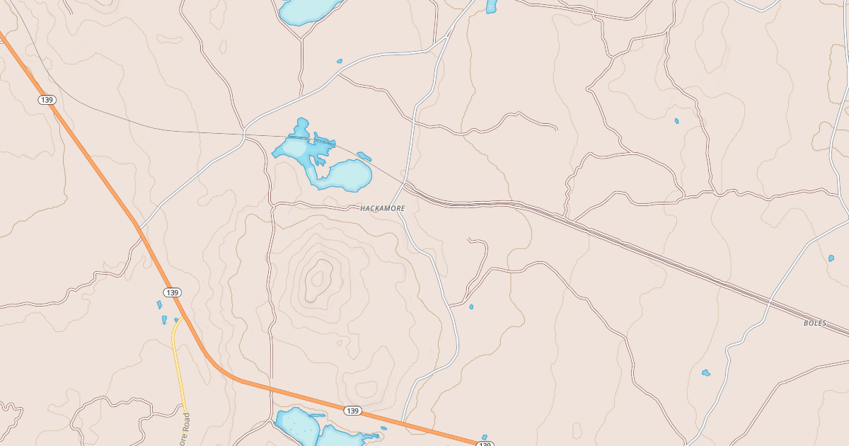Map preview of HACKAMORE