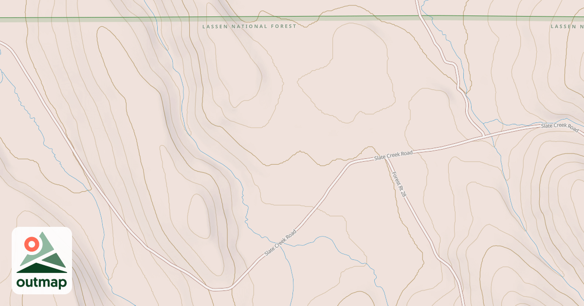 Map of BLUE WATER