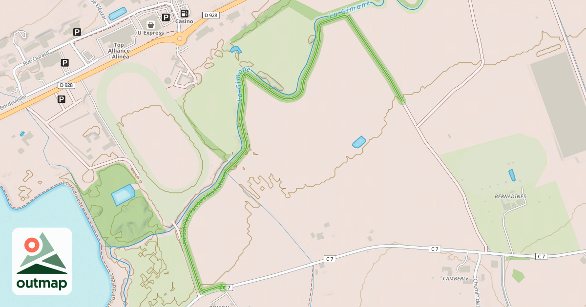 Map of Portion PR12 Parcours des Trotteurs
