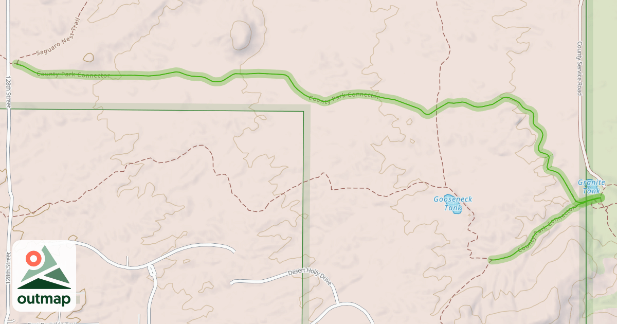 Map of County Park Connector