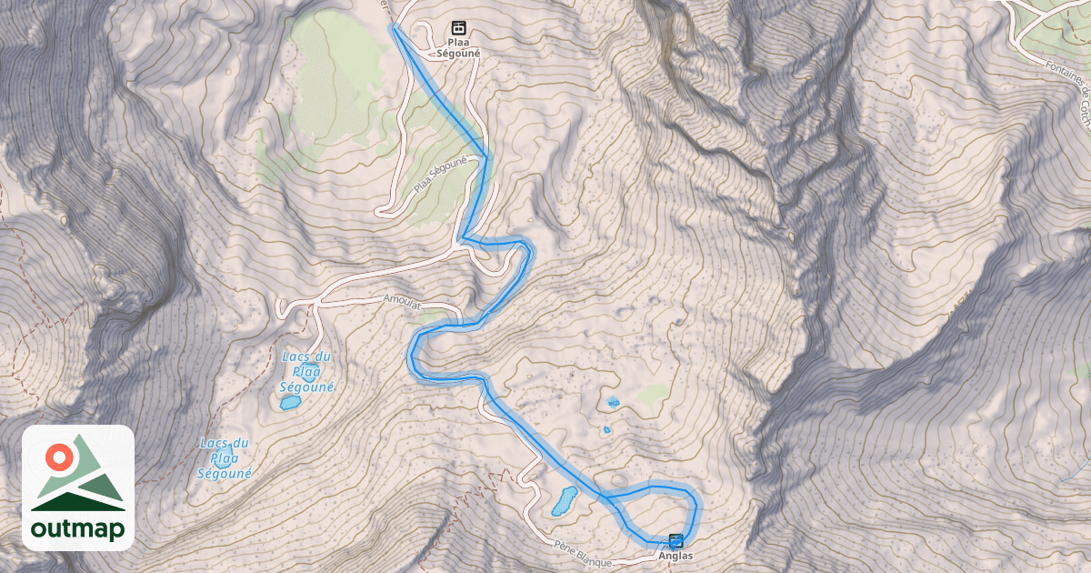 Map of Pène Blanque