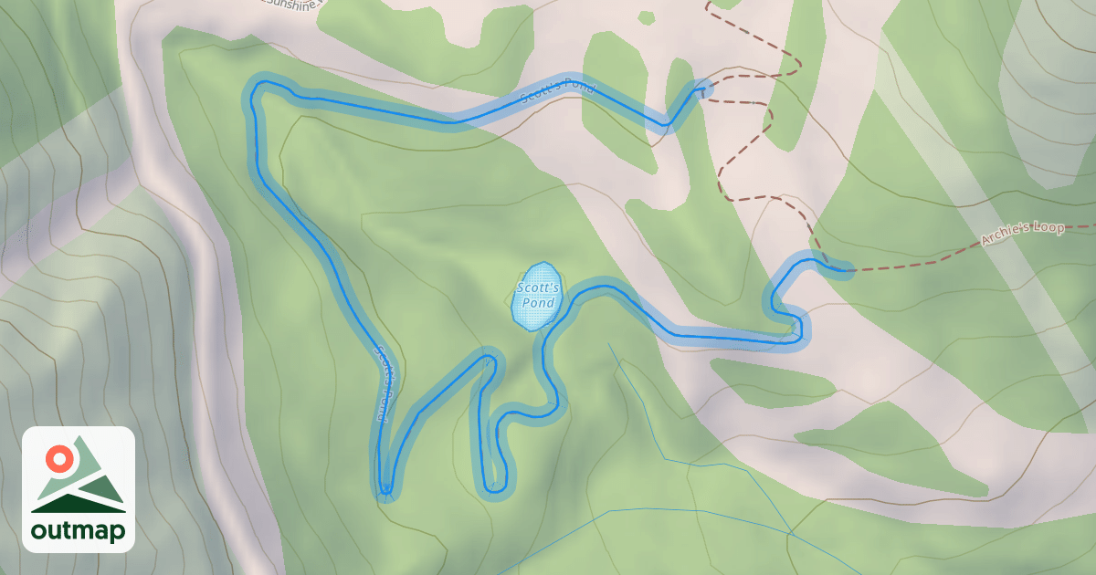 Map of Scott's Pond