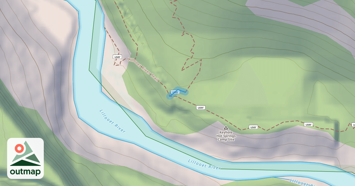 Map of Lillooet River Trail