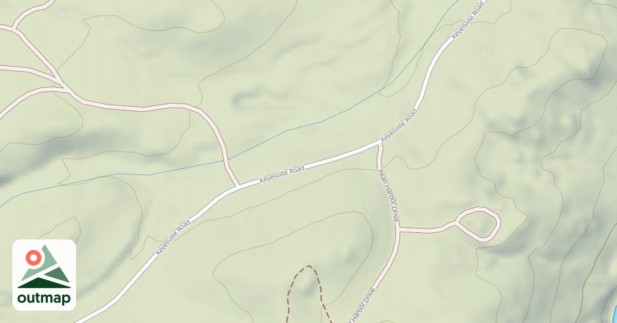 Map of 16070 Keyesville/blk Gulch Usgs Lake Isabel N
