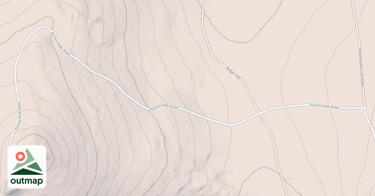 Map of AURORA PEAK ROAD