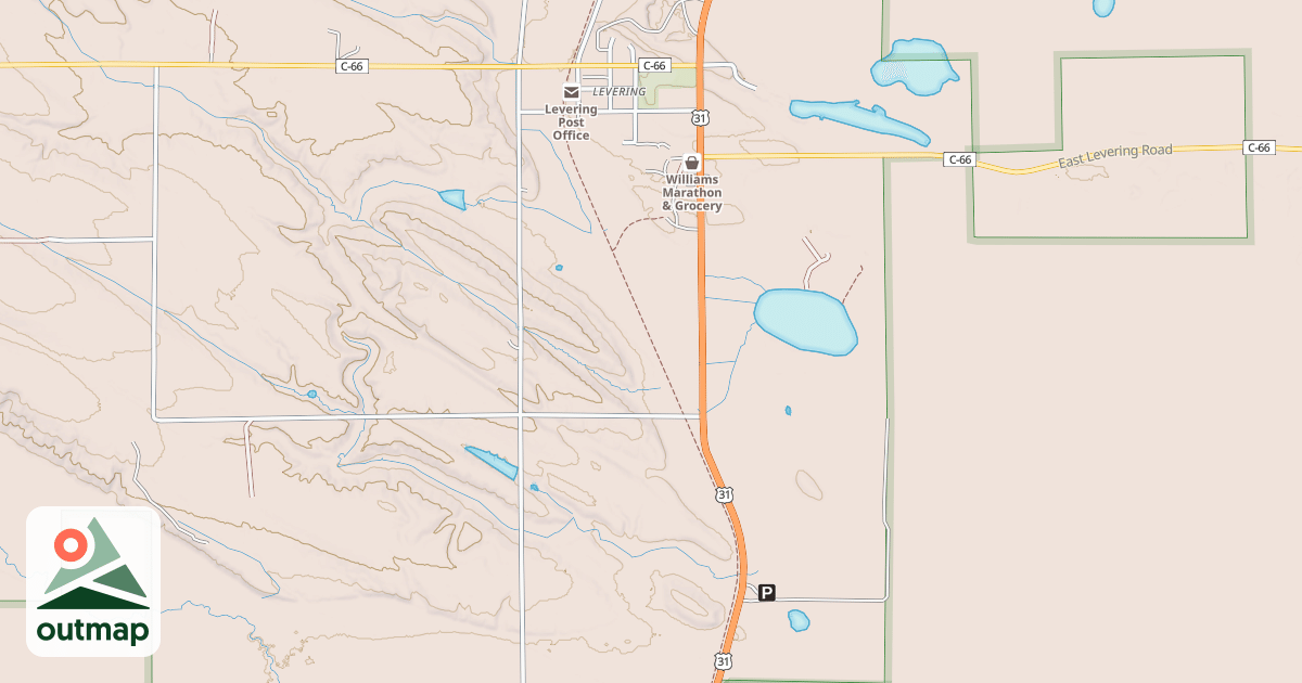 Map of North Western State Trail
