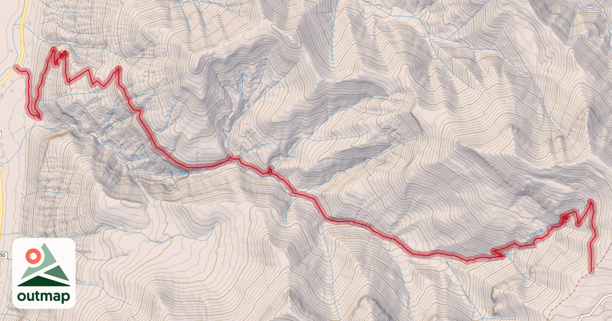 Map of Haflin Creek Trail