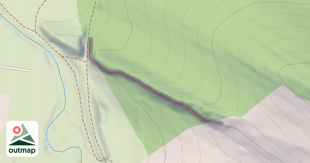Map of Climbing Crag