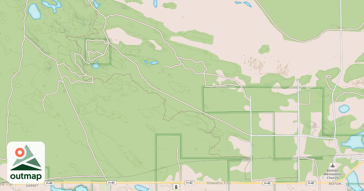 Map of Newberry-rexton Motorcycle Trail