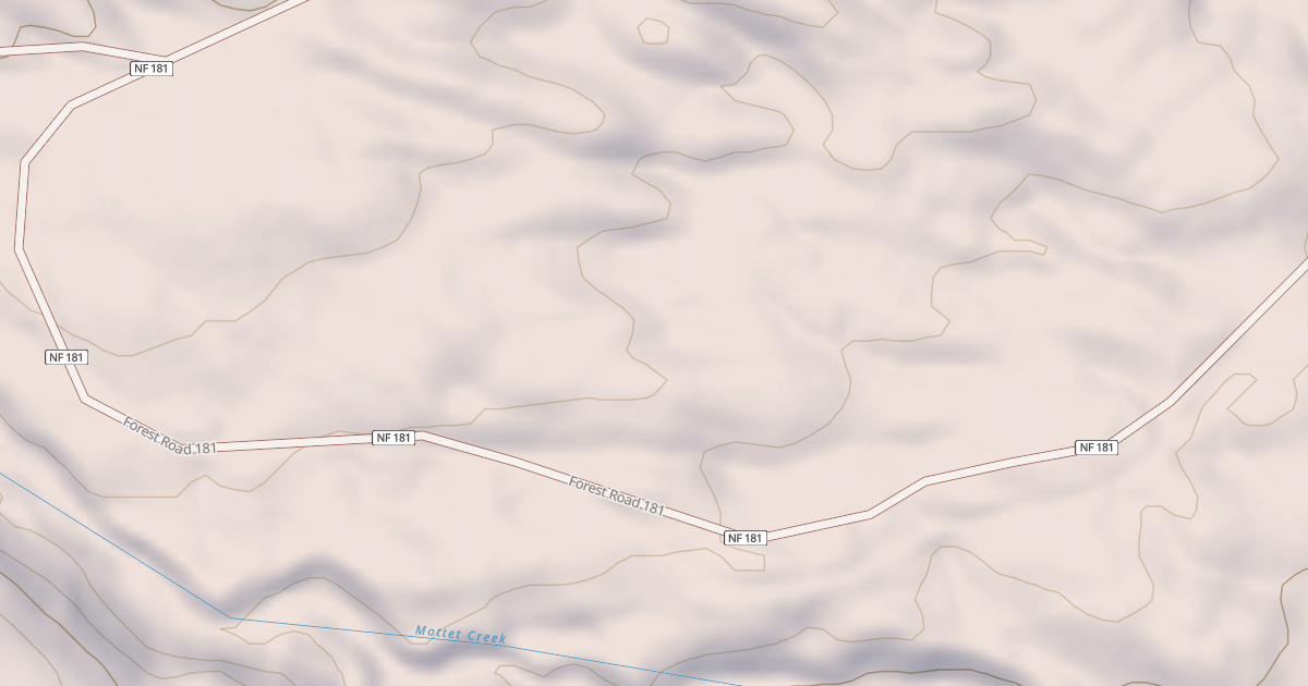 Map preview of USFS National Forest System Roads {97302306-9115-4518-B4DB-19EEF0F80946}