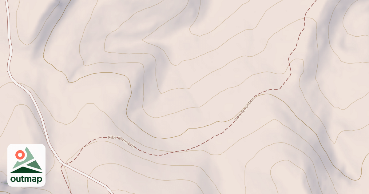 Map of Pike Mountain
