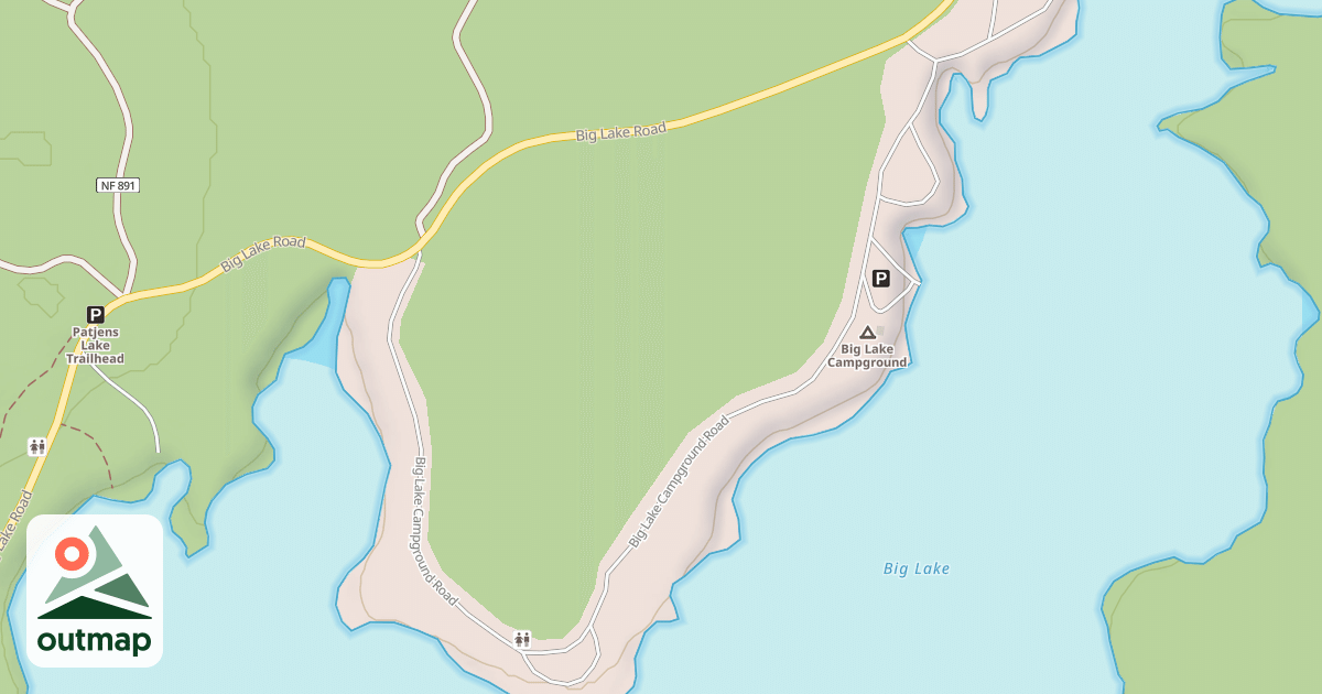 Map of BIG LAKE CAMPGROUND