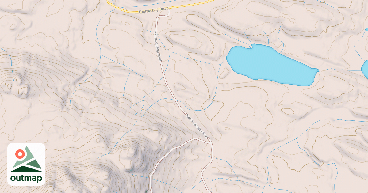 Map of RUSH PEAK RIDGE