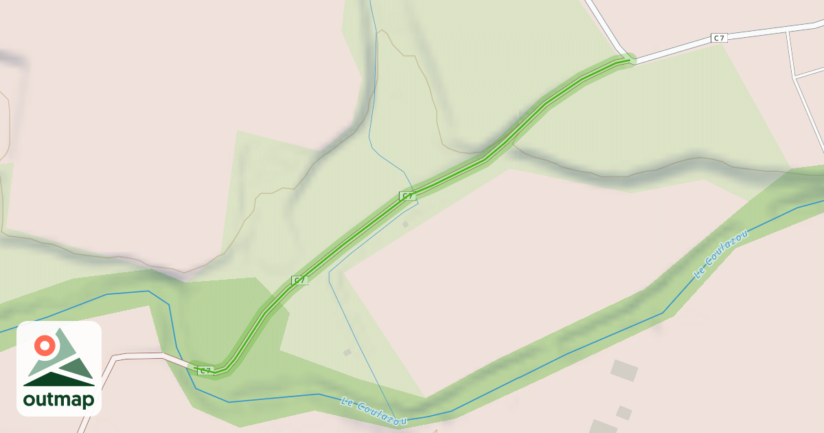 Map of Voie Communale de Cournonterral à Saussan