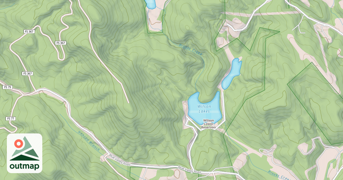 Map of WILSON LAKE