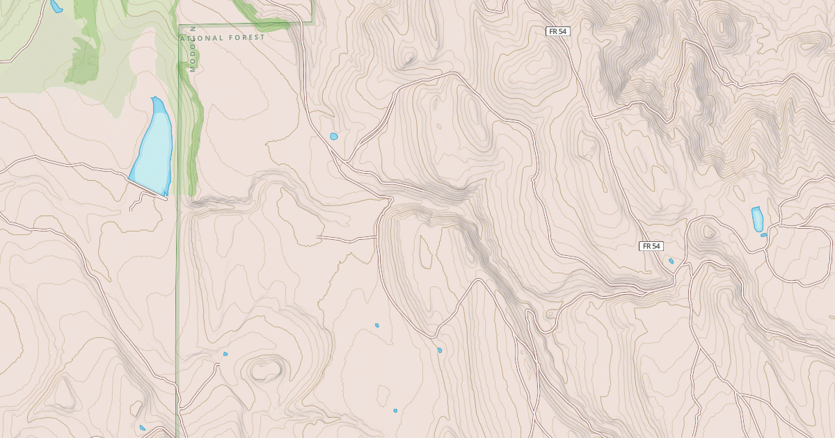 Map preview of E FORK JUNIPER CR