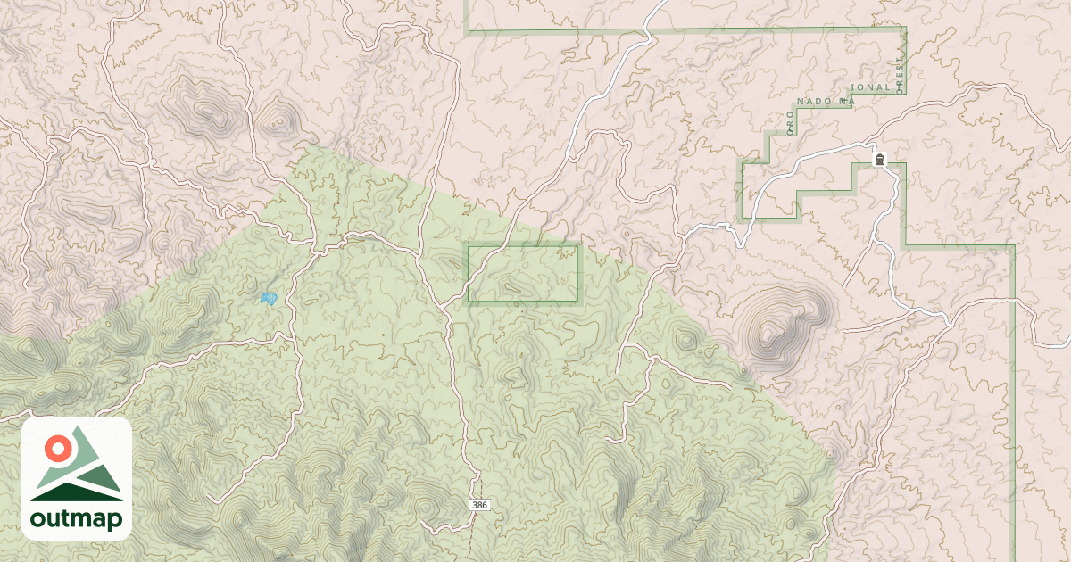 Map of COTTONWOOD CANYON