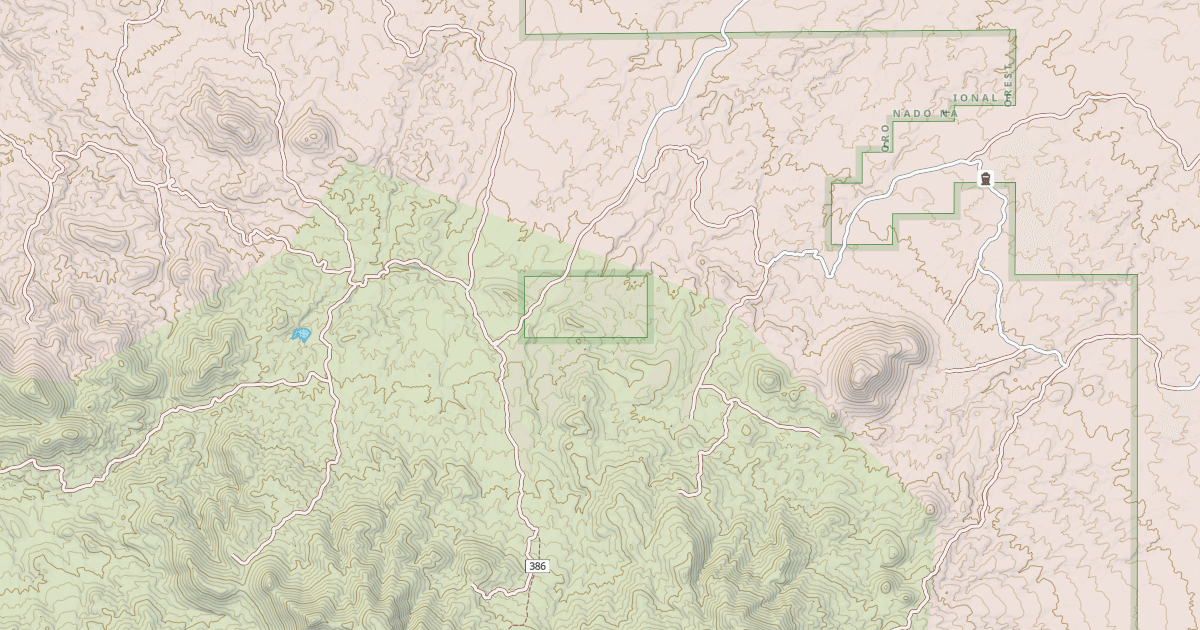 Map preview of COTTONWOOD CANYON