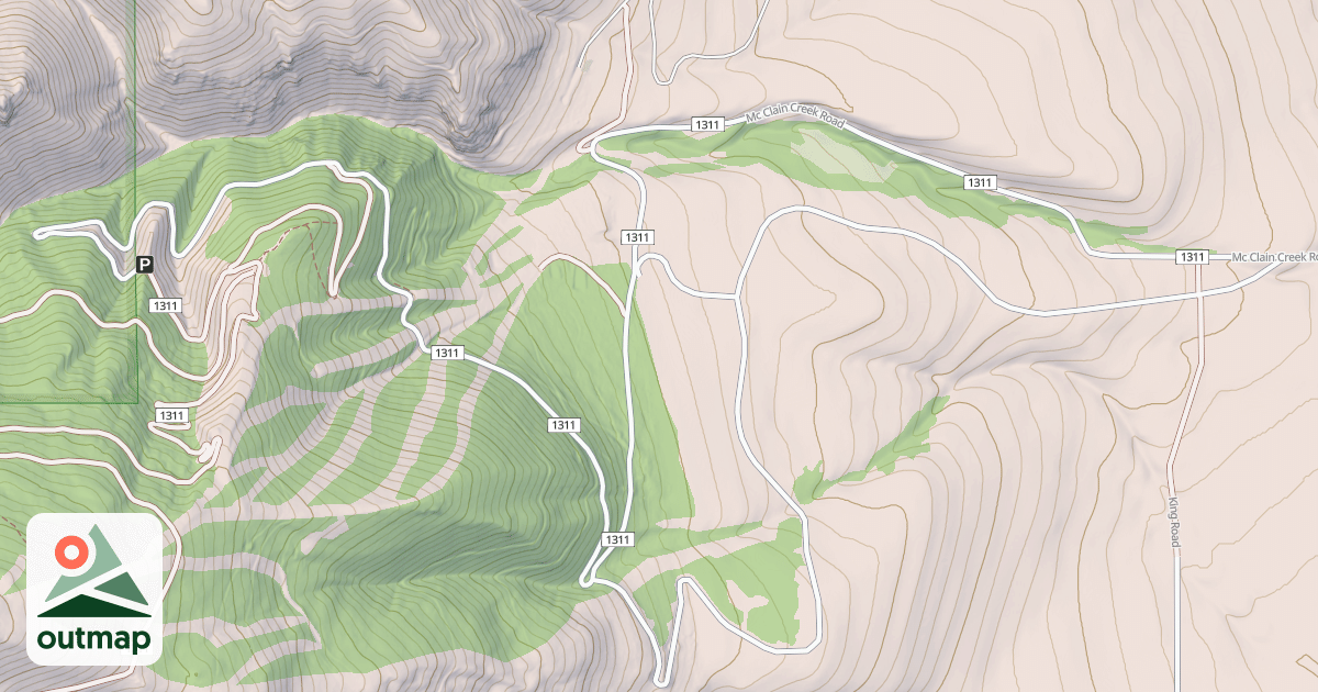 Map of (FDR) MCCLAIN CREEK