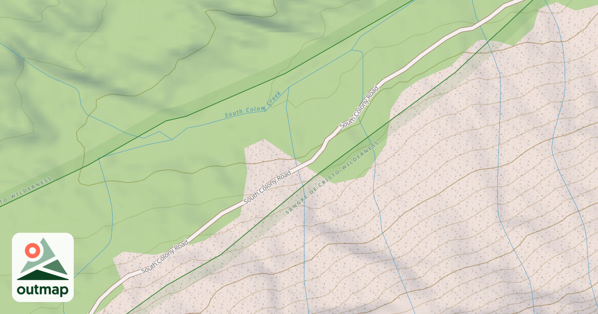 Map of South Colony Road