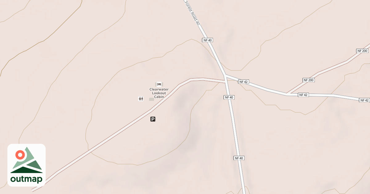 Map of CLEARWATER LOOKOUT