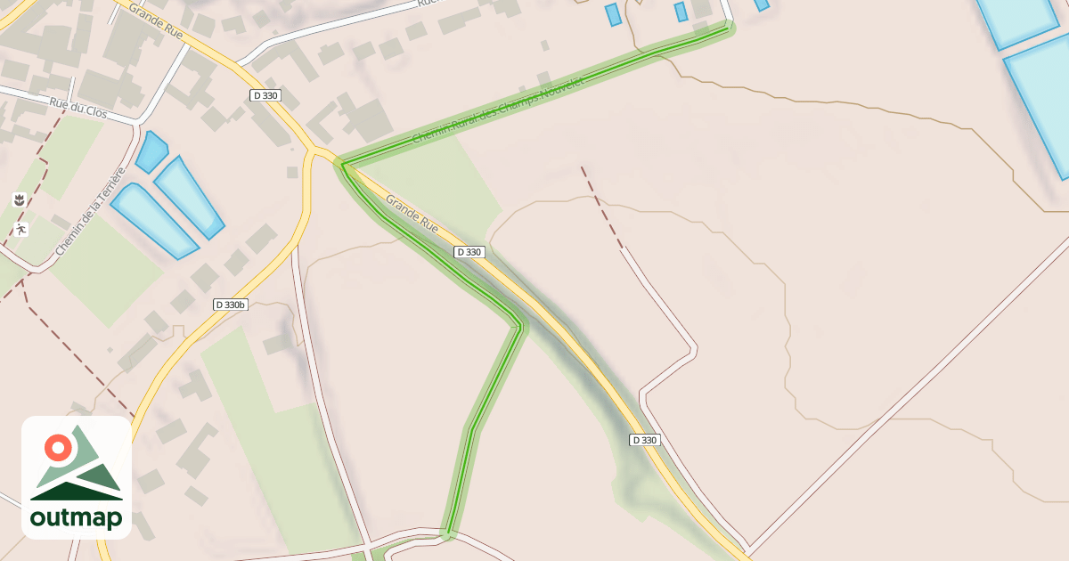 Map of Chemin Rural des Champs Nouvelet
