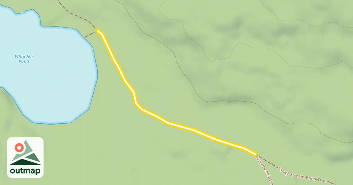 Map of Russell Pond Trail