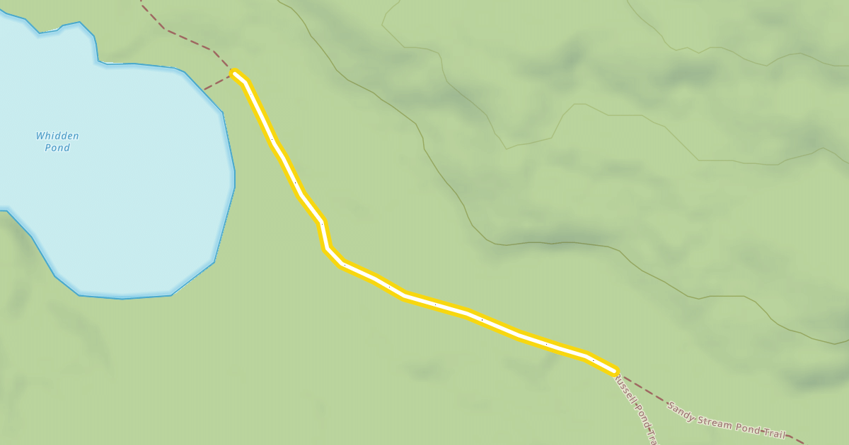 Map preview of Russell Pond Trail