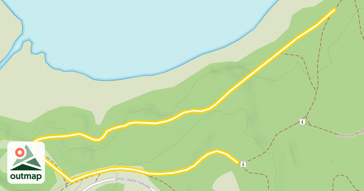 Map of Northern Lights Trail