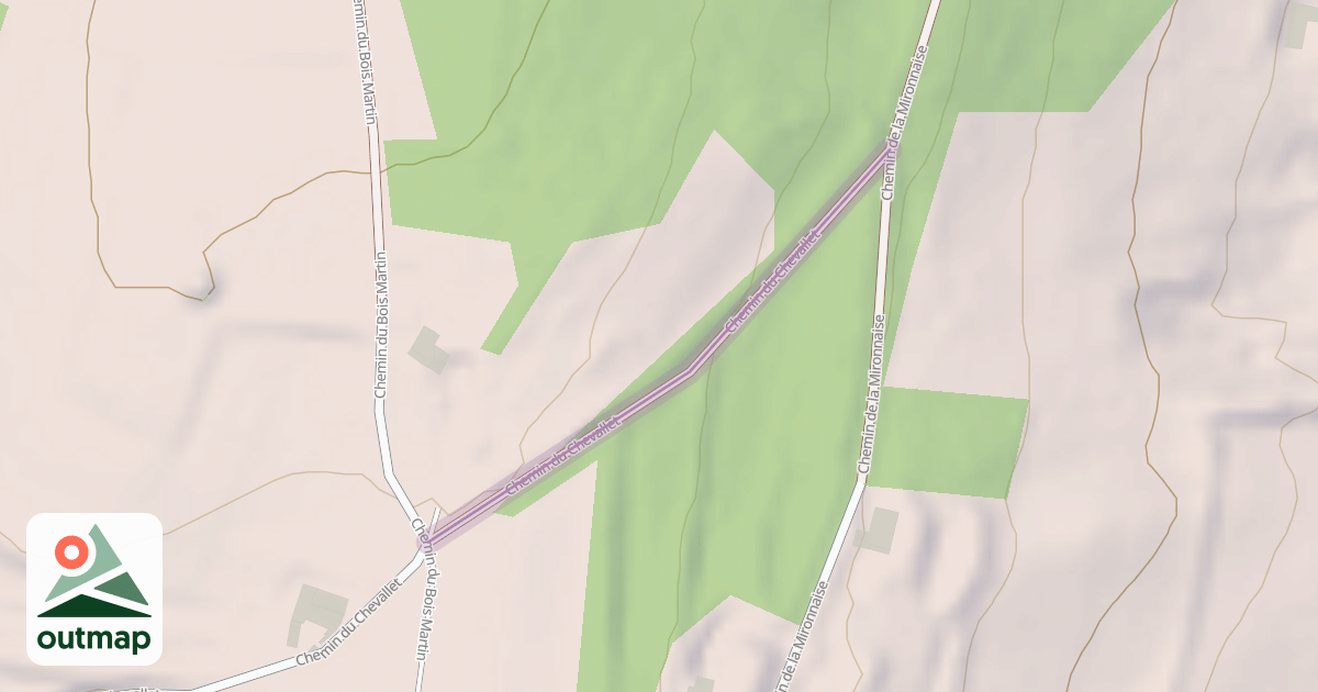 Map of Chemin du Chevallet