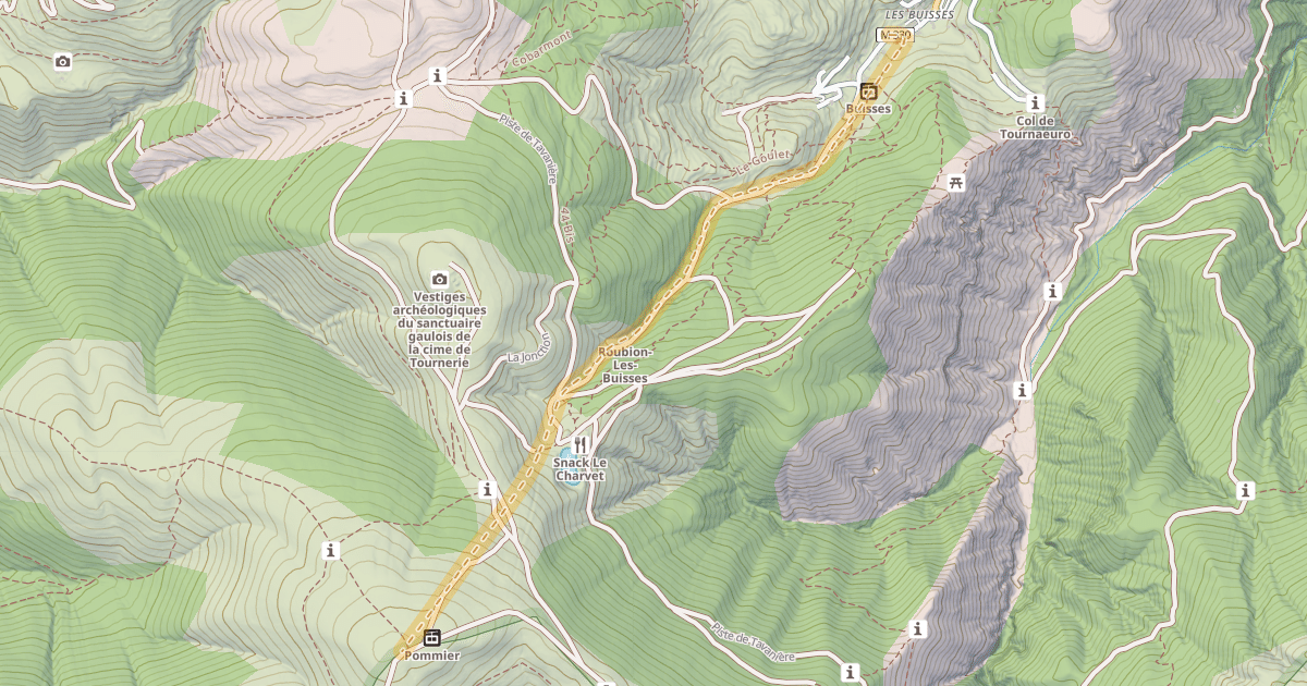 Map preview of Tête de Pommier — Les Buisses