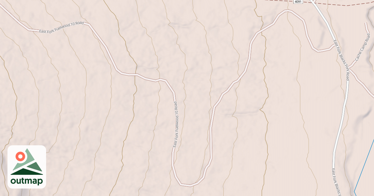 Map of EAST FORK FUELWOOD 10