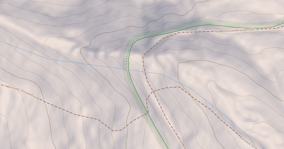 Map preview of Flat Mountain Pond Trail