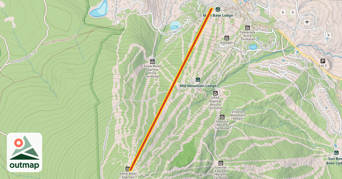 Map of Summit Gondola