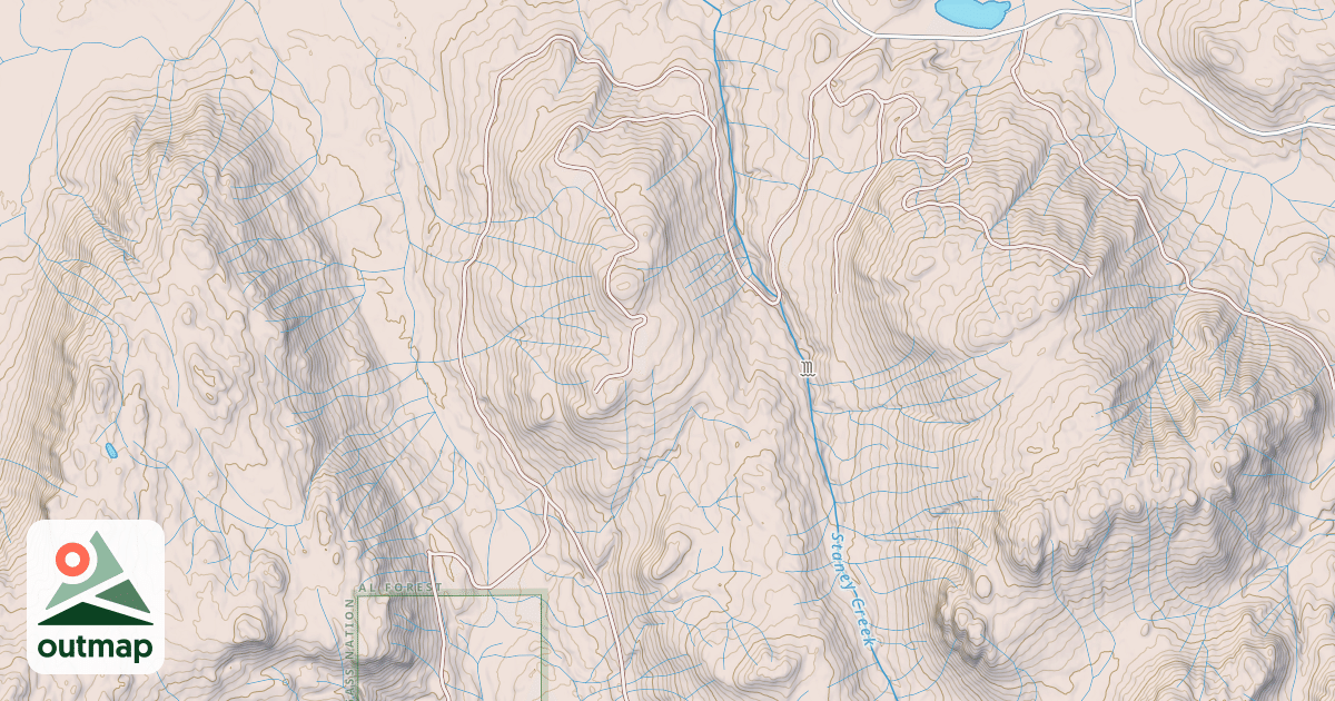 Map of SADDLE SPUR