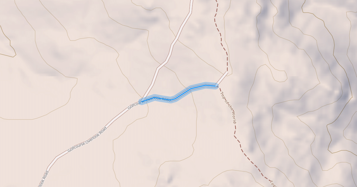 Map preview of Golfcourse Overlook Road