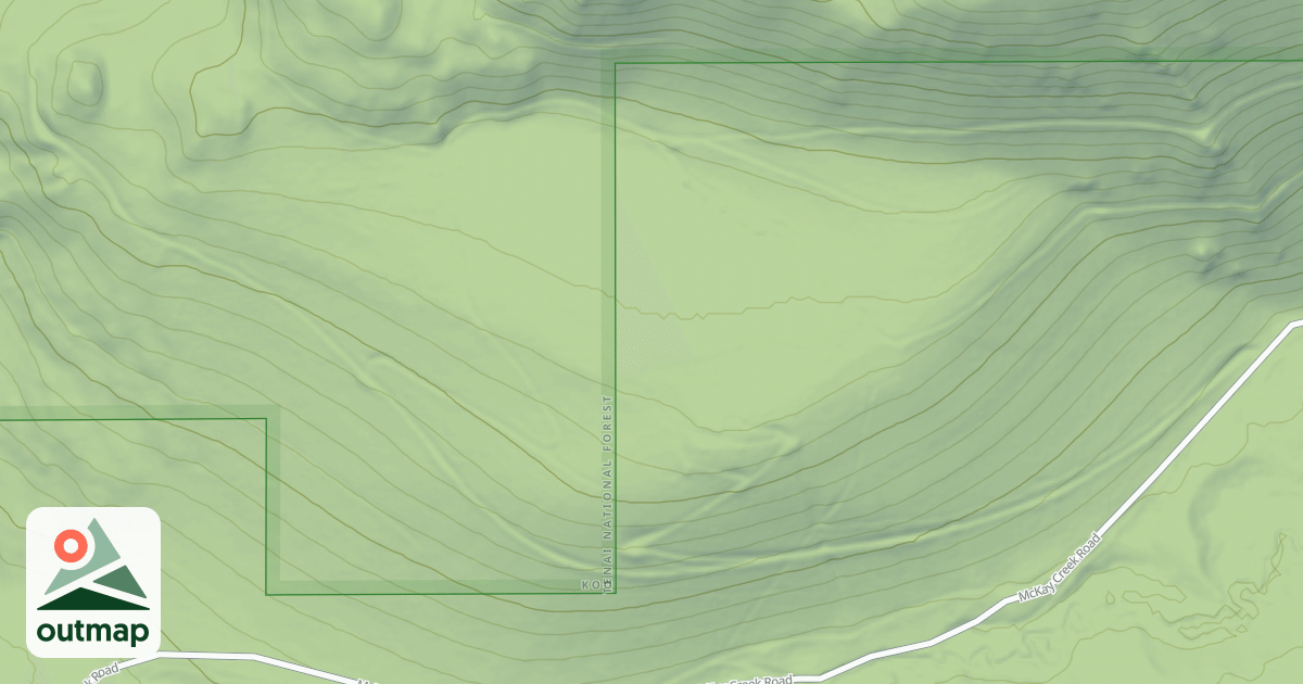 Map of MCKAY SADDLE