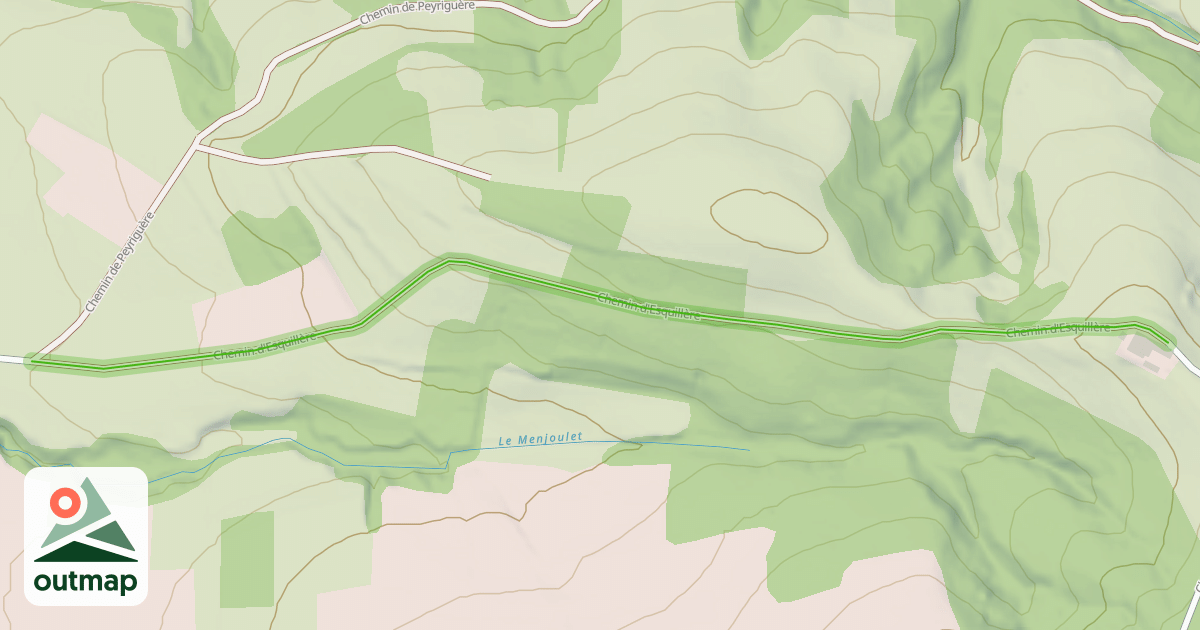 Map of Chemin d'Esquillère